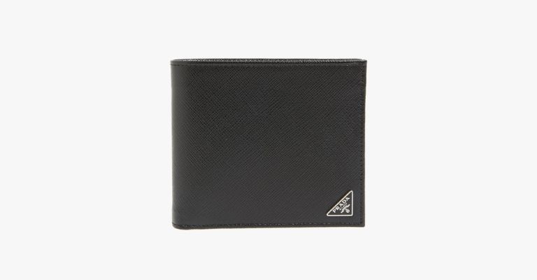 Black leather wallet.