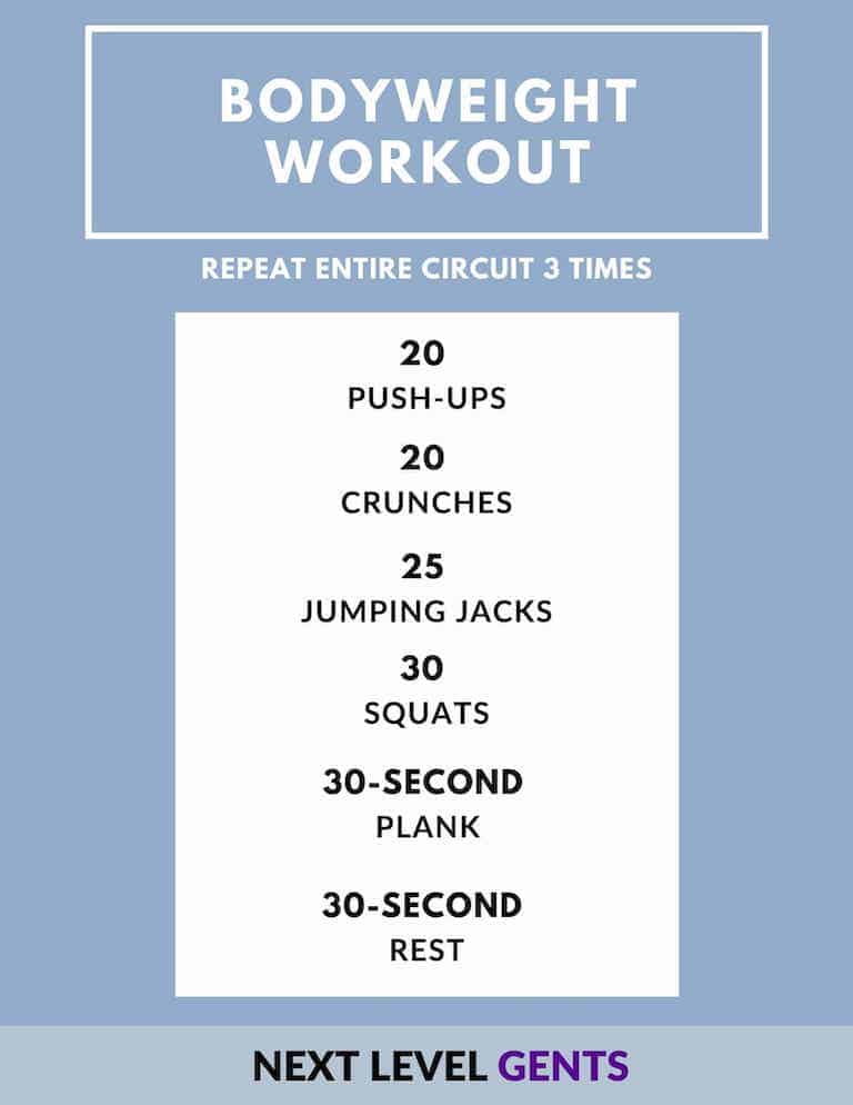 Printable Total-Body No-Equipment Workout