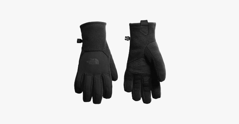 Black thermal gloves.