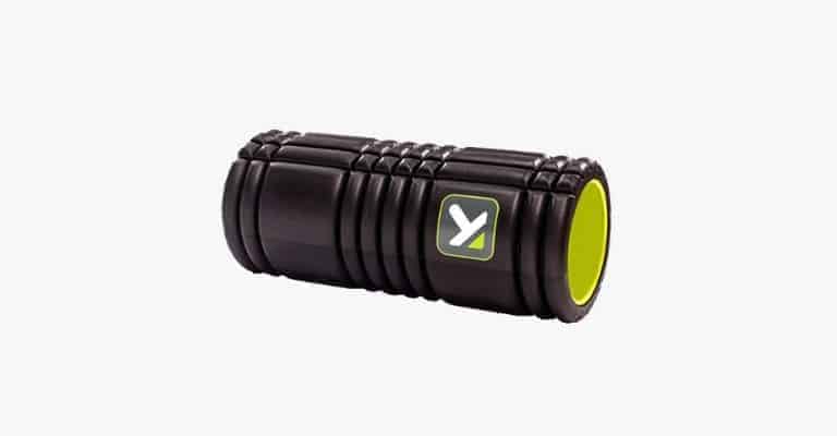 Black and green foam roller.