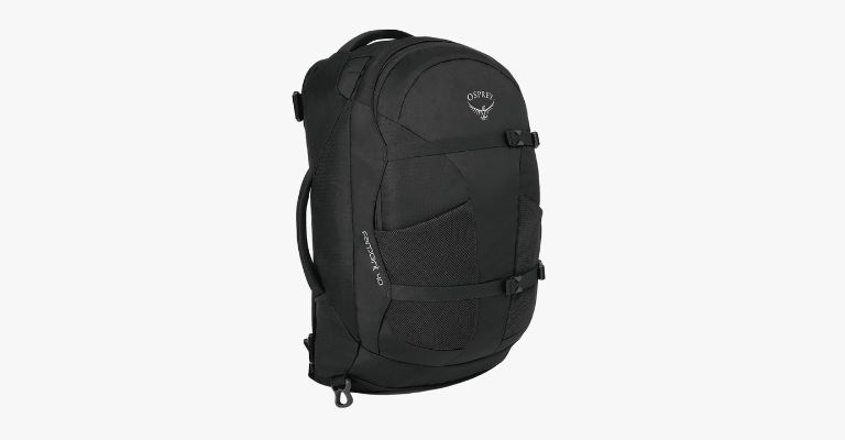 Black backpack.