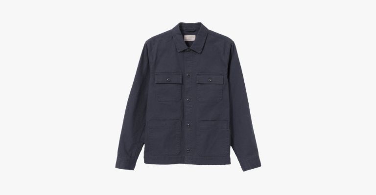 Navy chore jacket.