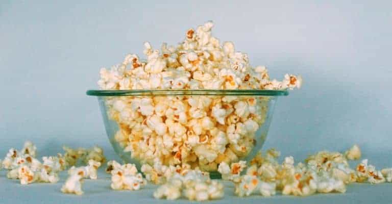 Bowl of popcorn.