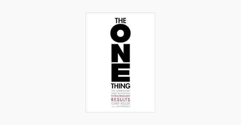 Book cover of The One Thing by Gary Keller.