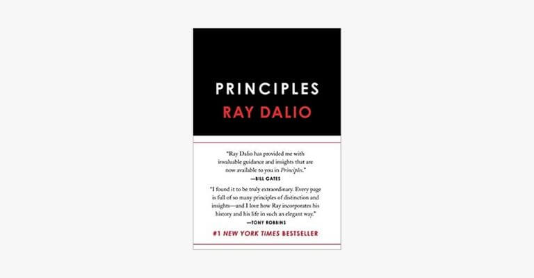 Book cover of Principles by Ray Dalio.