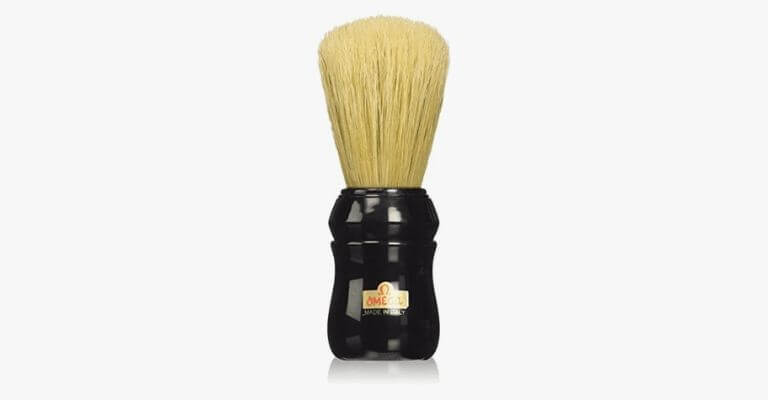 Boar hair shaving brush.