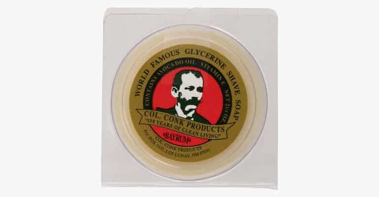 Glycerine shaving soap.