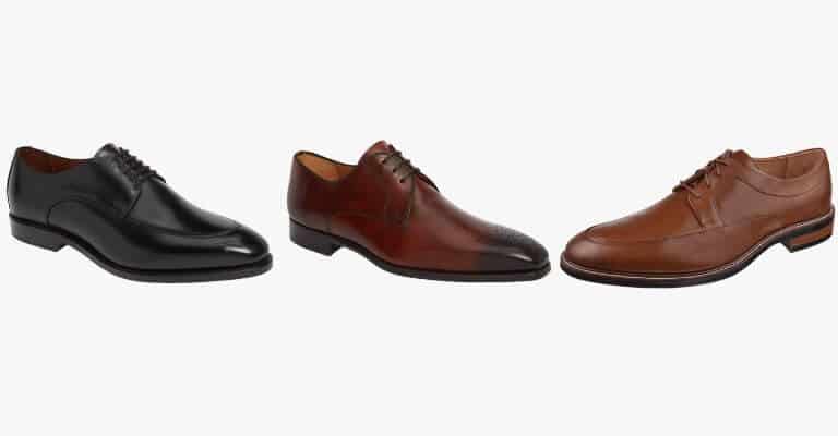 Variety of derby shoes.