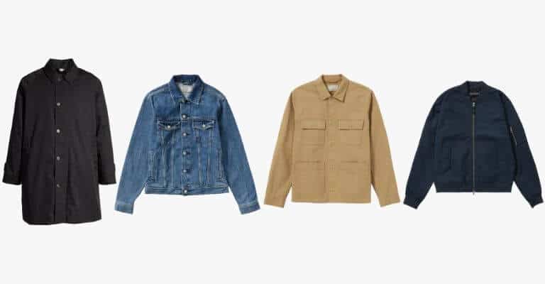 Types of spring outerwear.