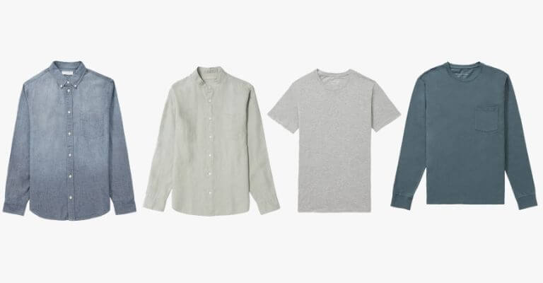 Types of spring shirts.