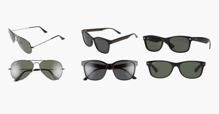 Different pairs of sunglasses.