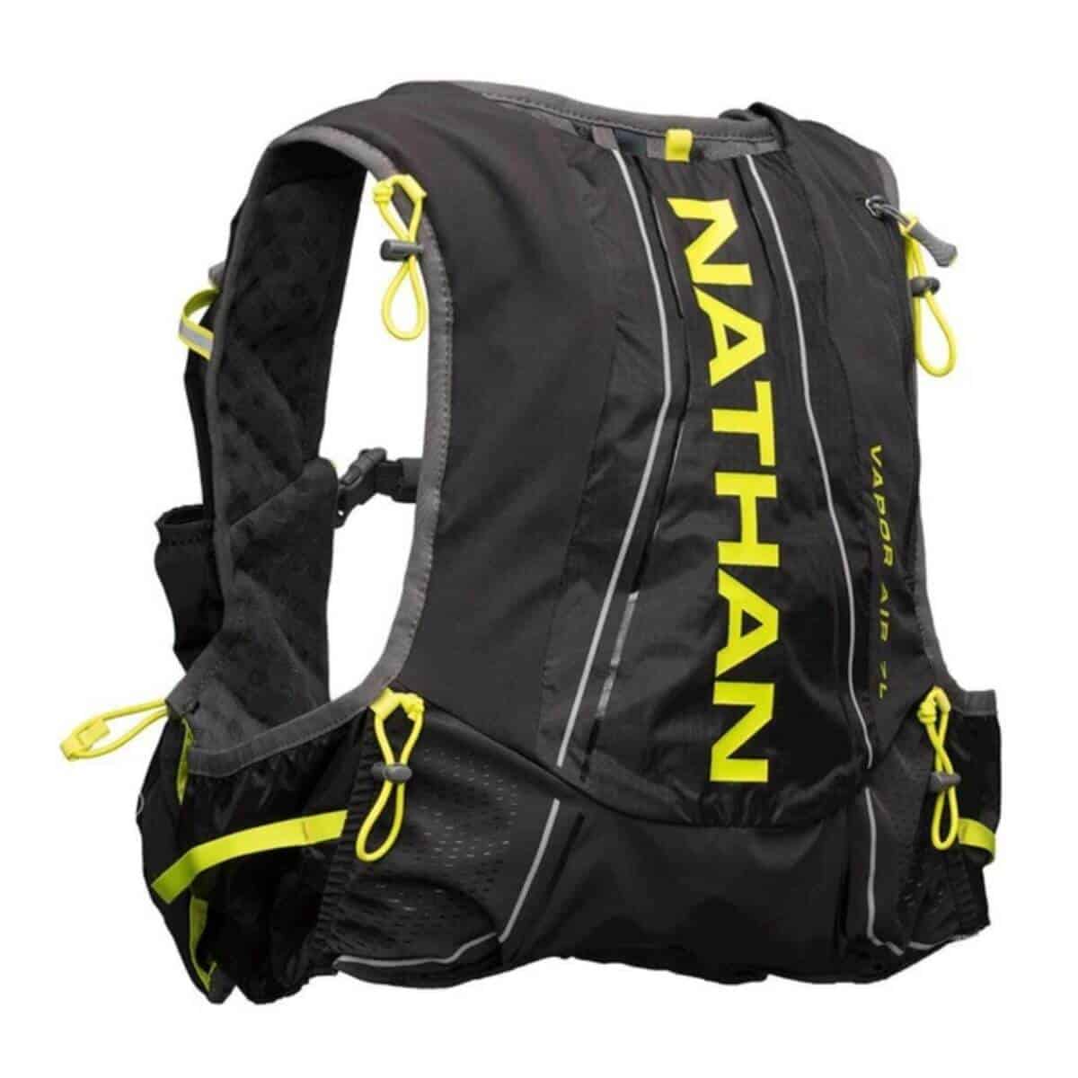 Black and yellow hydration pack.