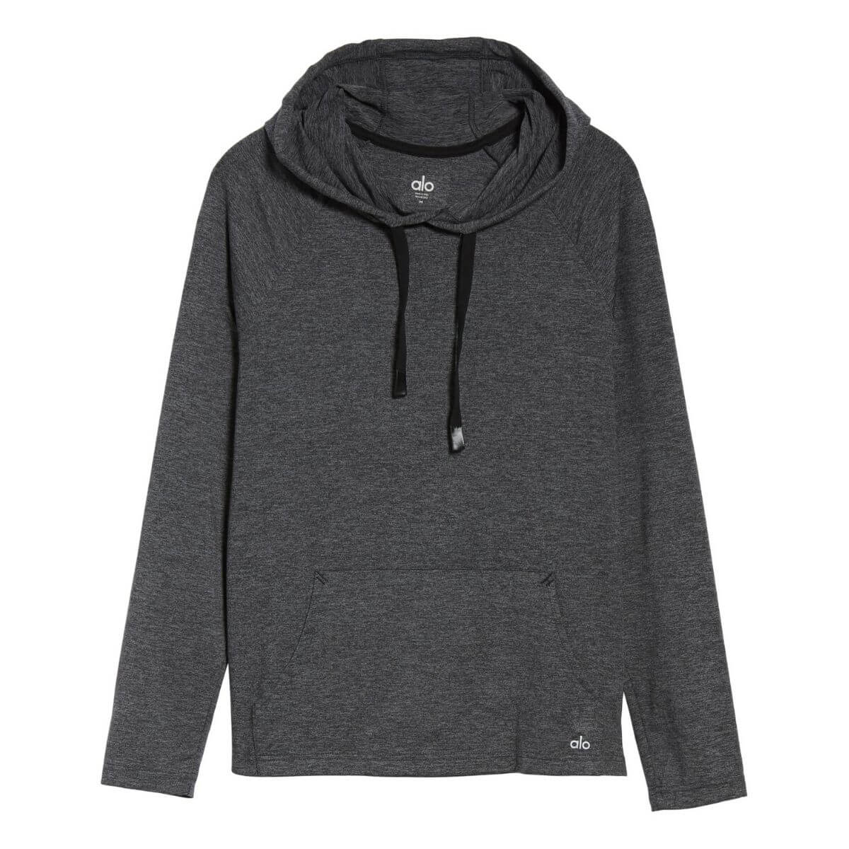 Grey hoodie.