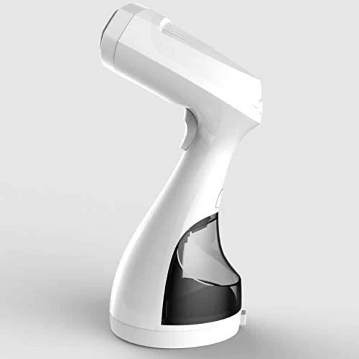 White and grey clothes steamer.