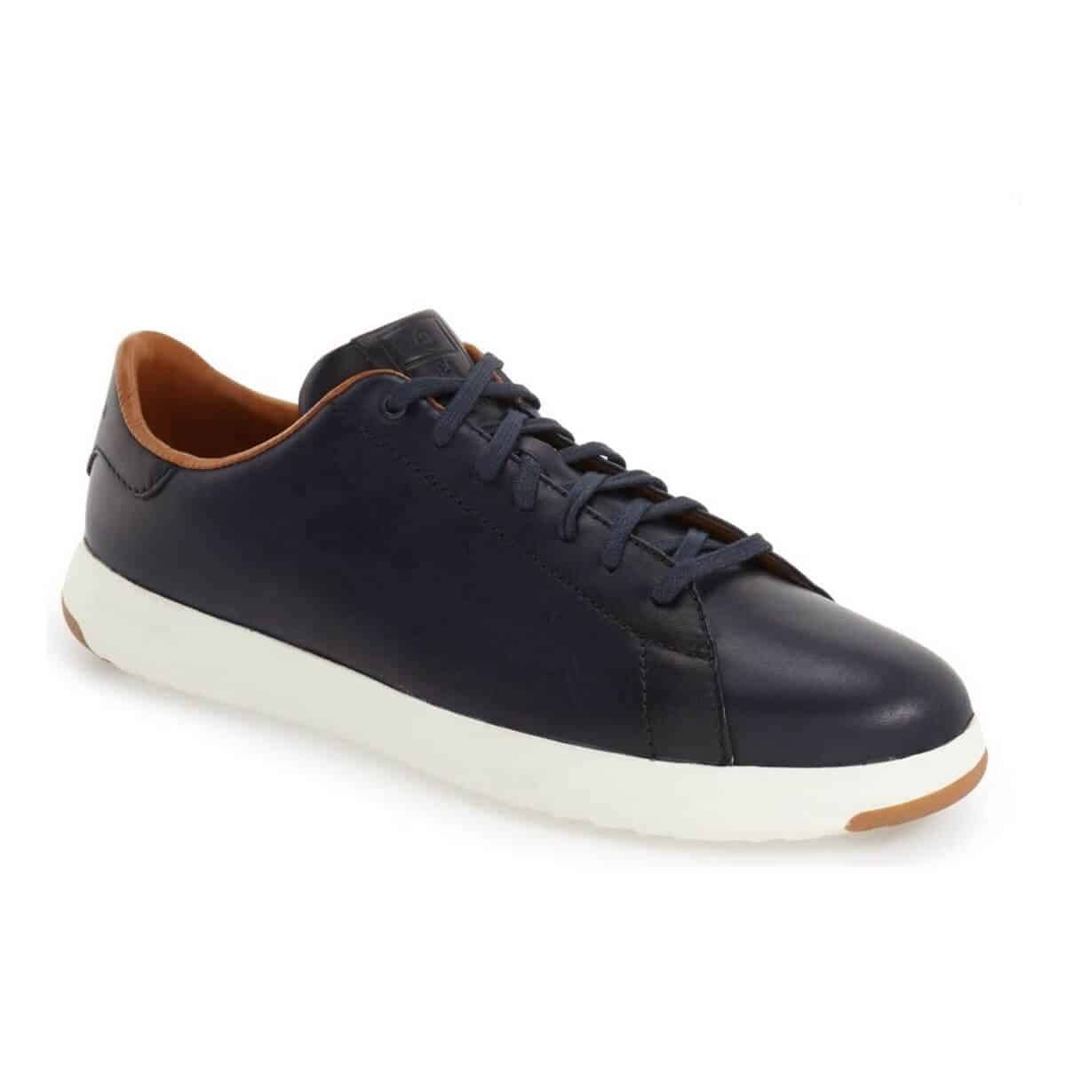 Cole Haan low-top navy blue sneakers.