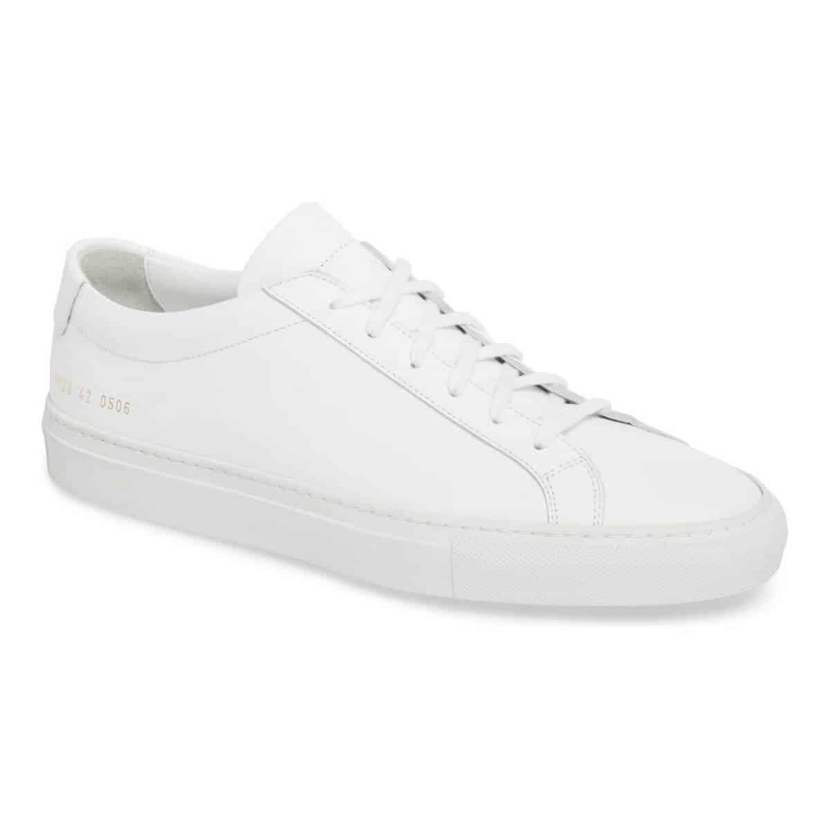 Common Projects Achilles white sneaker.