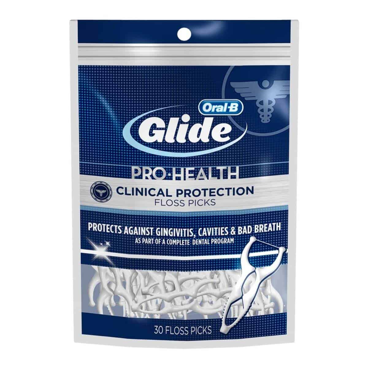 Oral-B Glide floss picks.