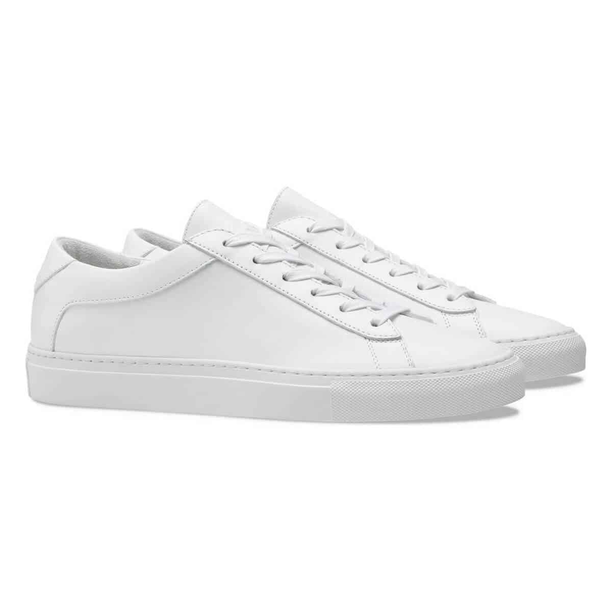 KOIO white sneakers.