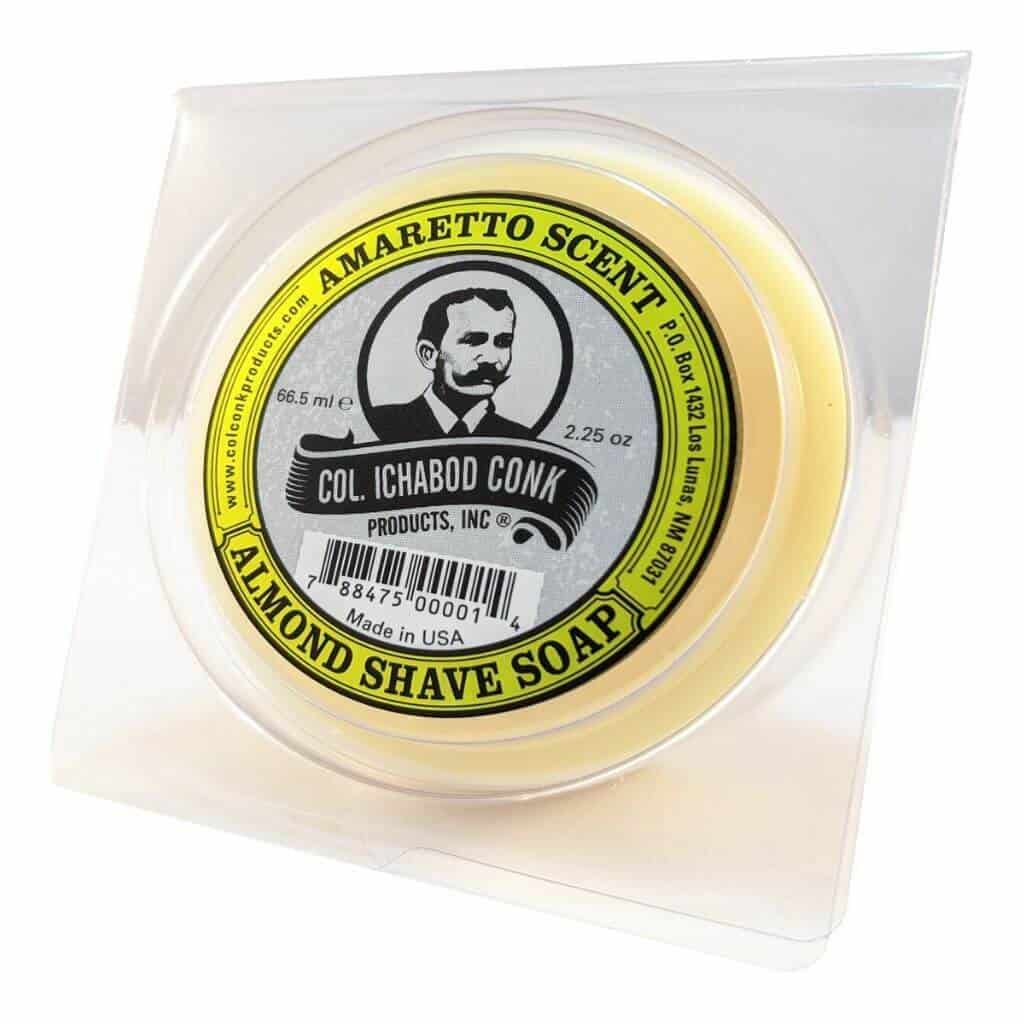 Col. Conk shave soap in the packaging.