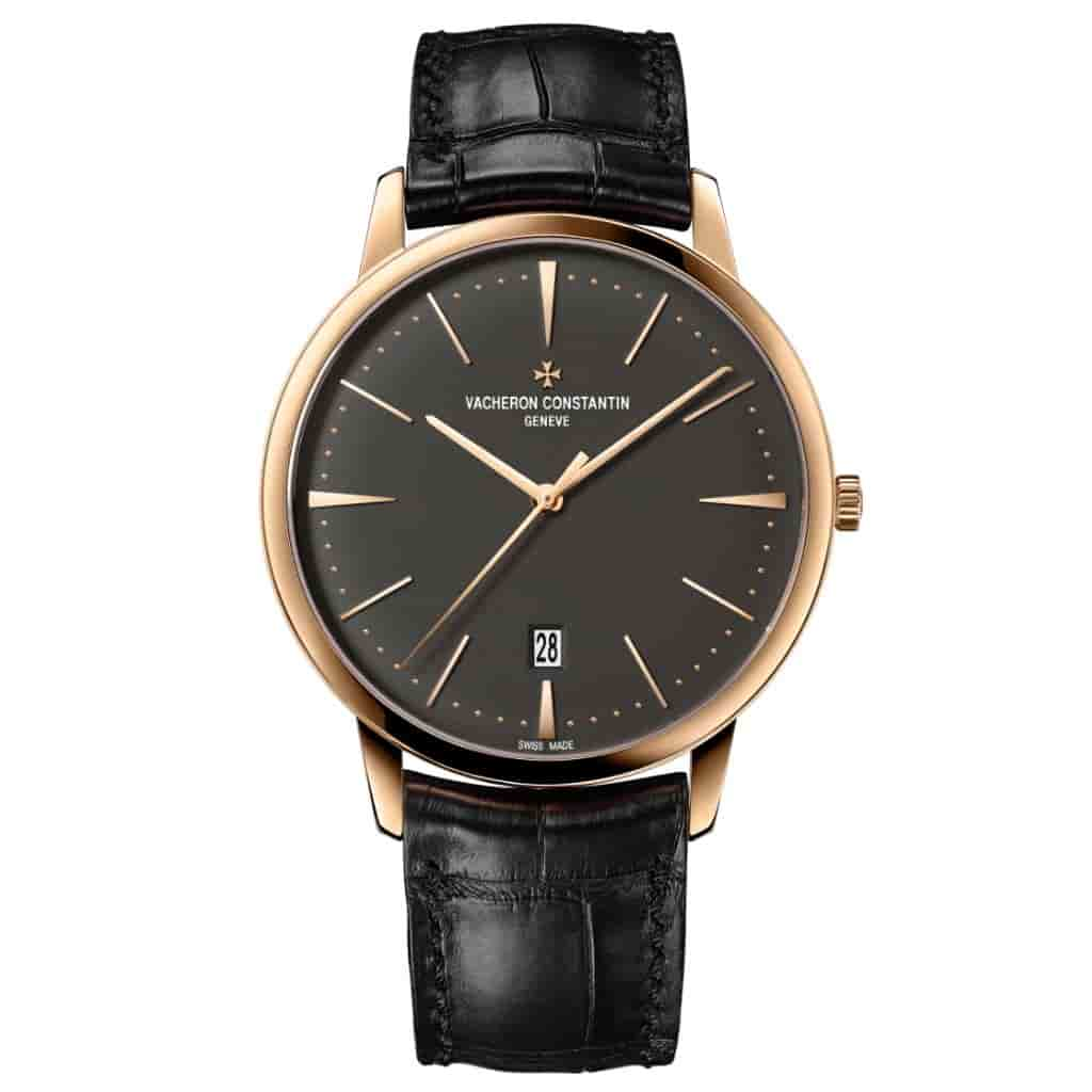 Black and gold Vacheron Constantin watch.