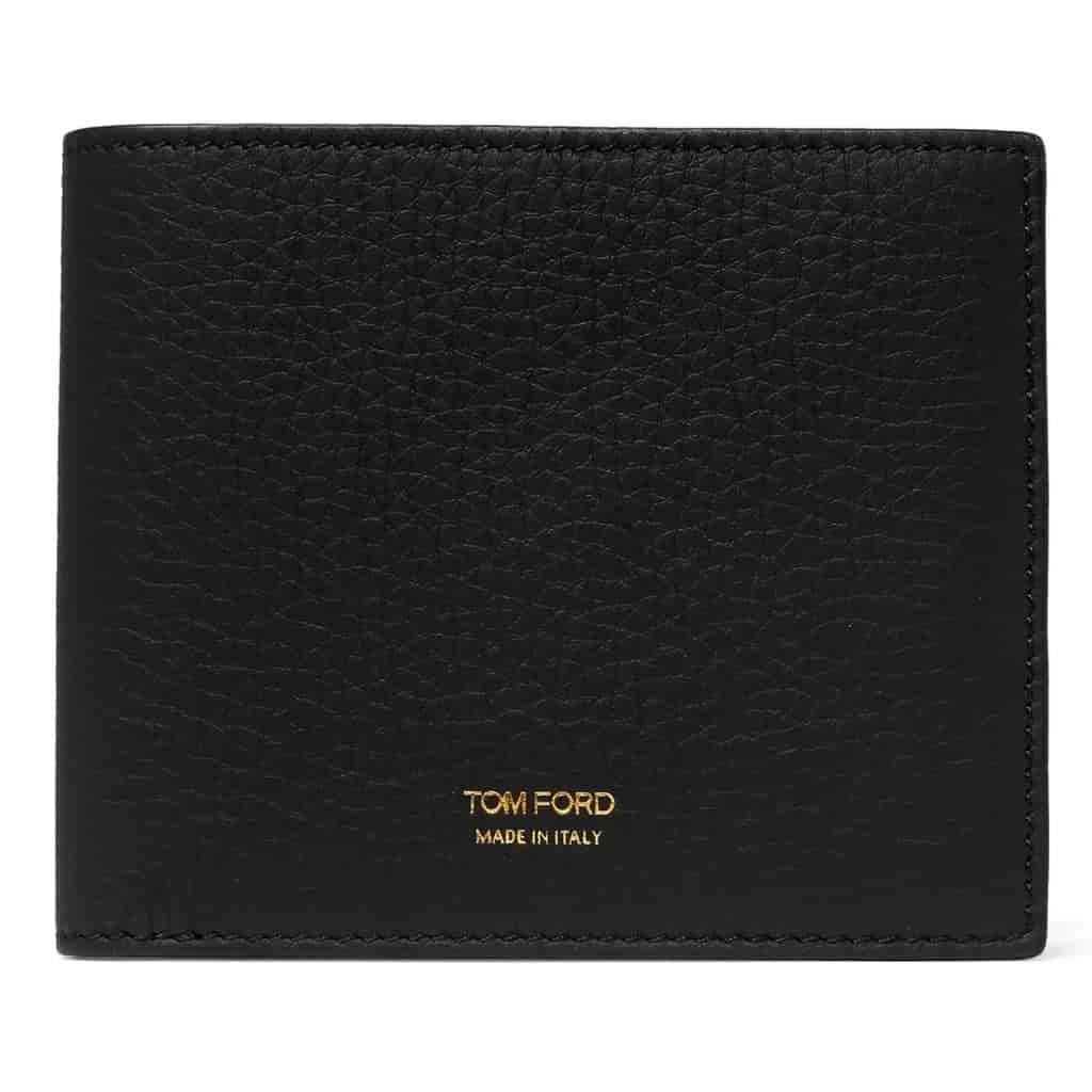 Black leather Tom Ford wallet.