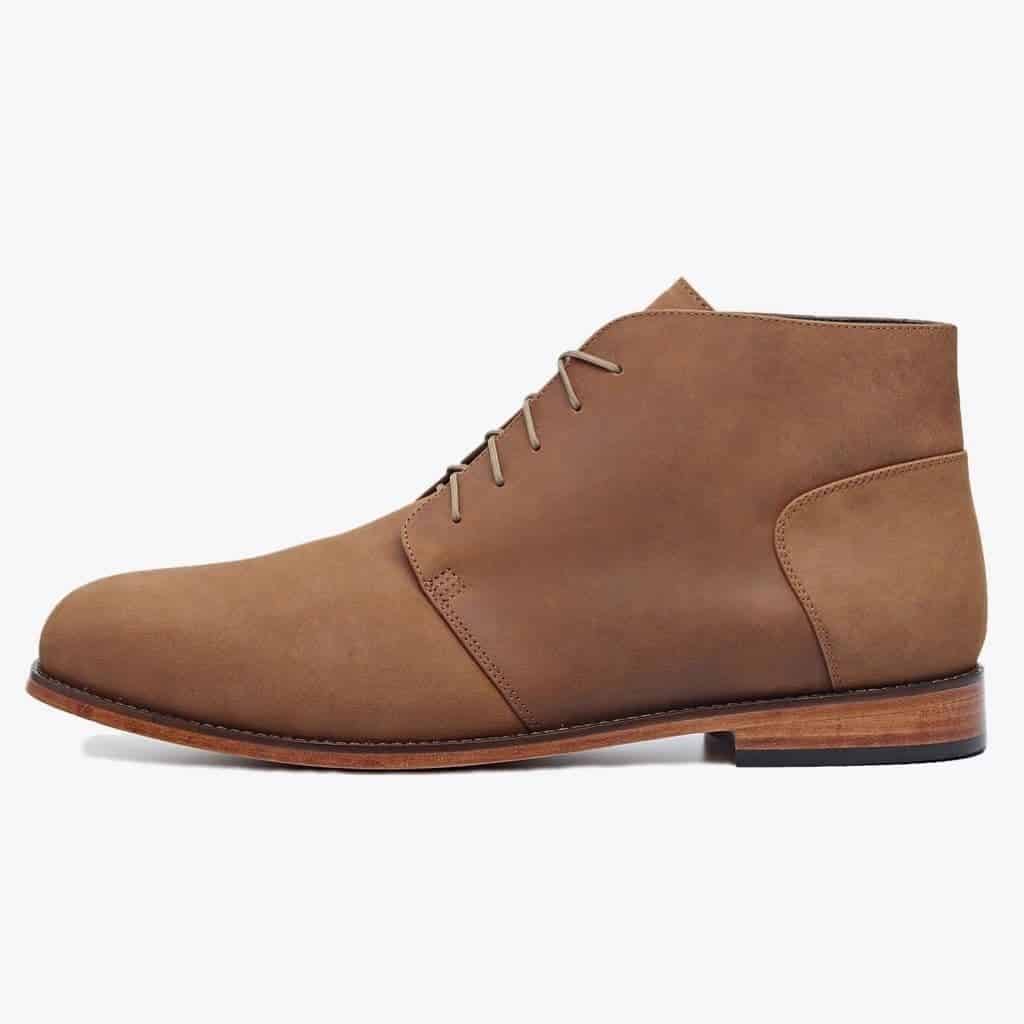 Oak brown chukka boot by Nisolo.