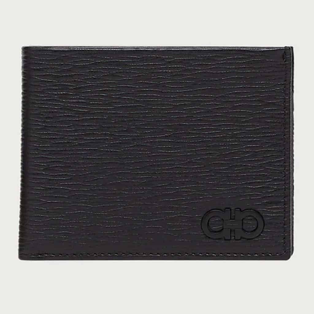 Salvatore Ferragamo Gancini leather wallet.