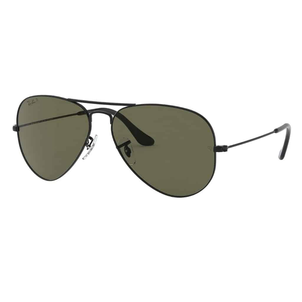 Ray-Ban aviator sunglasses.