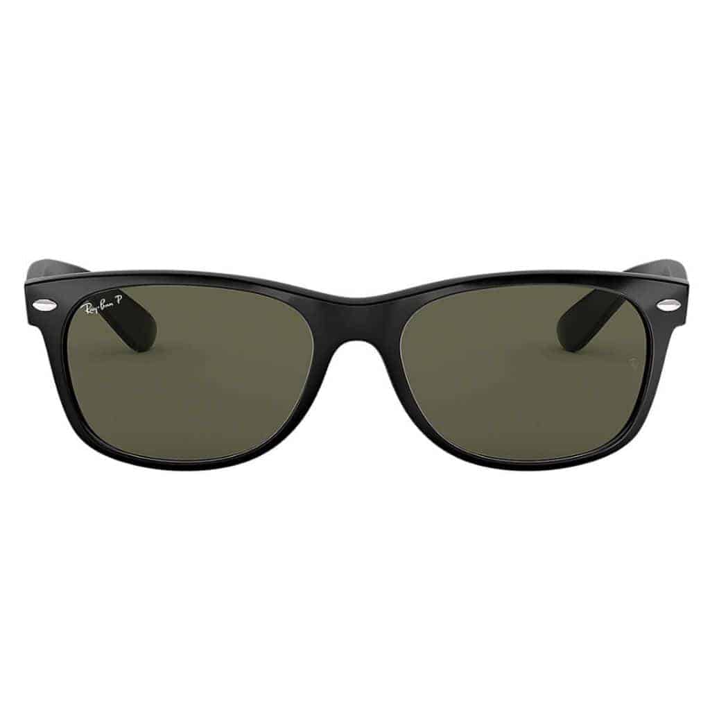 Black Ray-Ban New Wayfarer sunglasses.