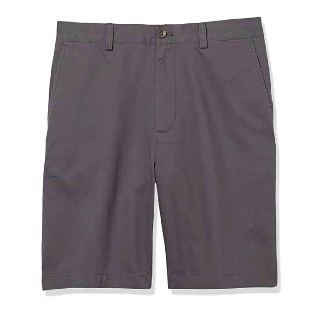 Charcoal cotton shorts.