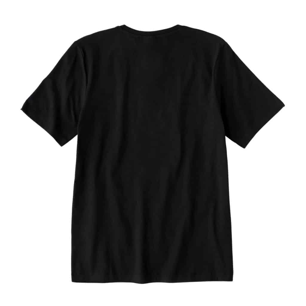 Black t-shirt.