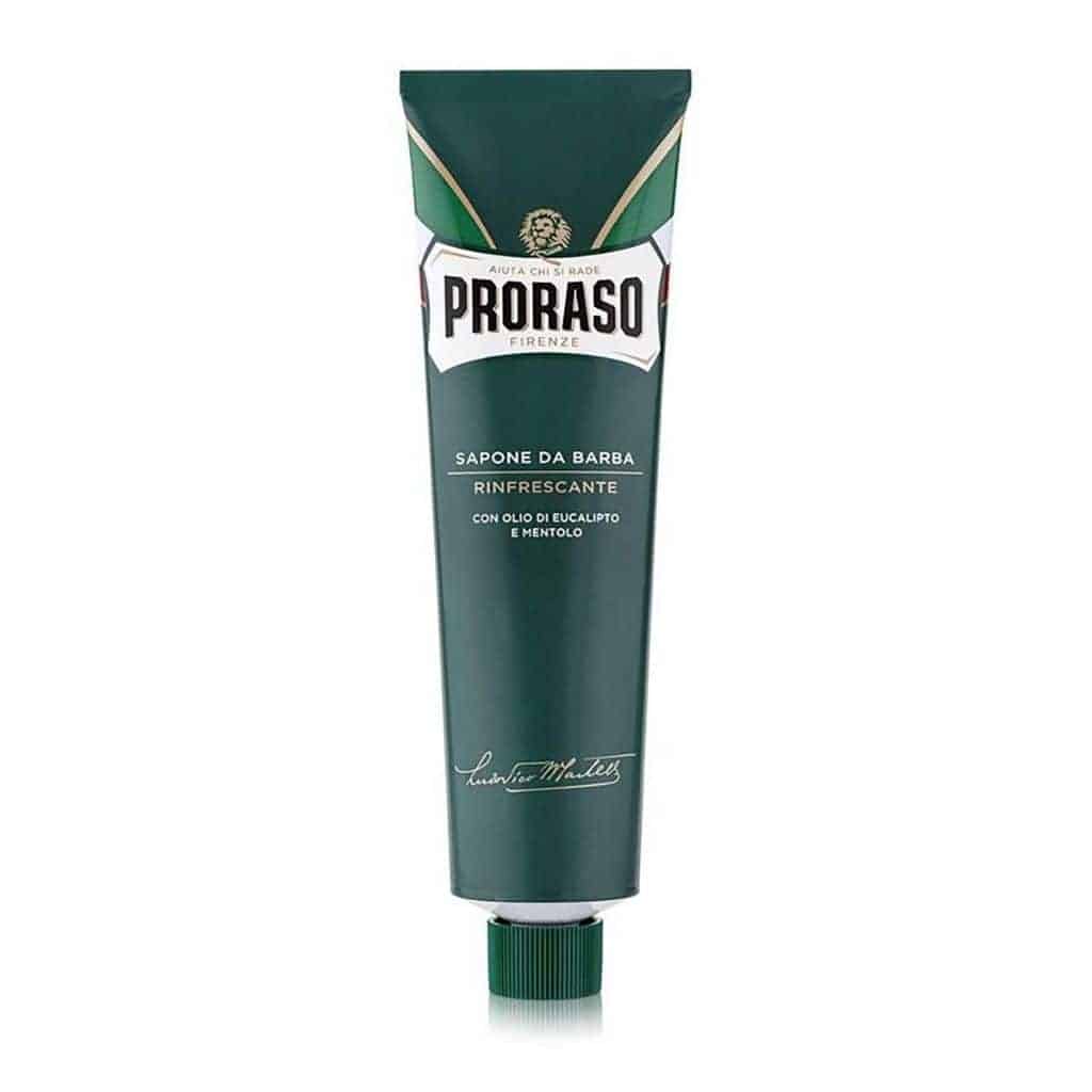 Tube of Proraso shave cream.