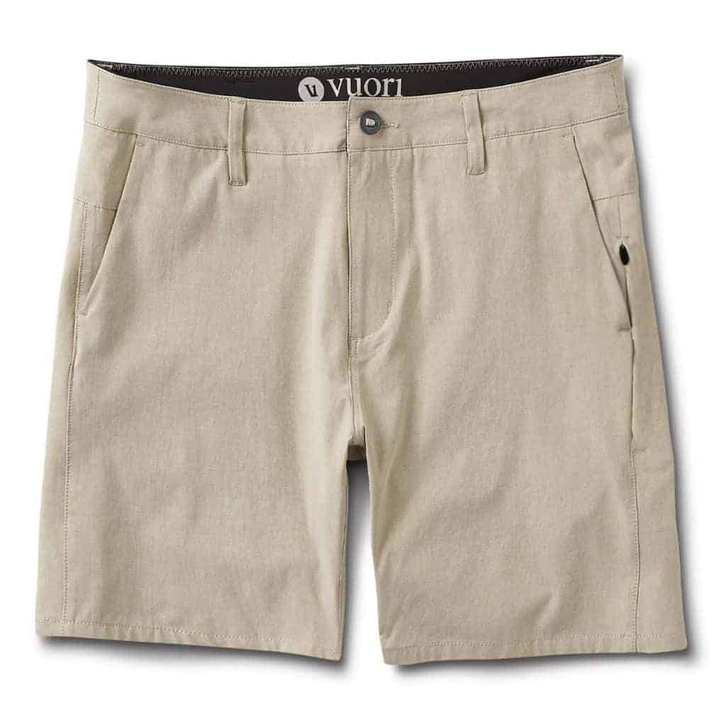 Vuori khaki shorts.