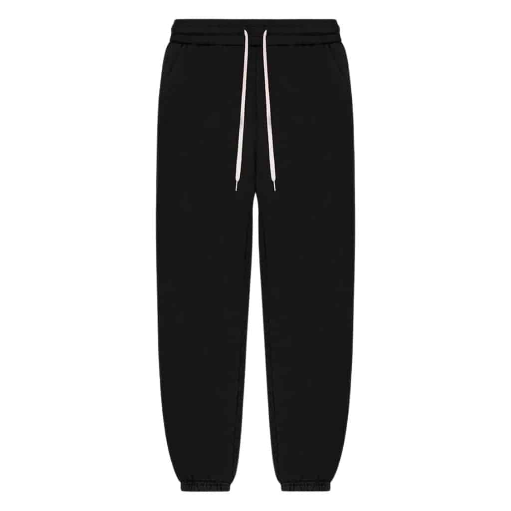 Black John Elliott sweatpants with drawstring.