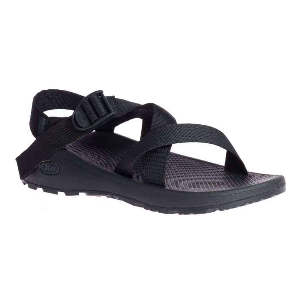 Chaco black strap sandal.