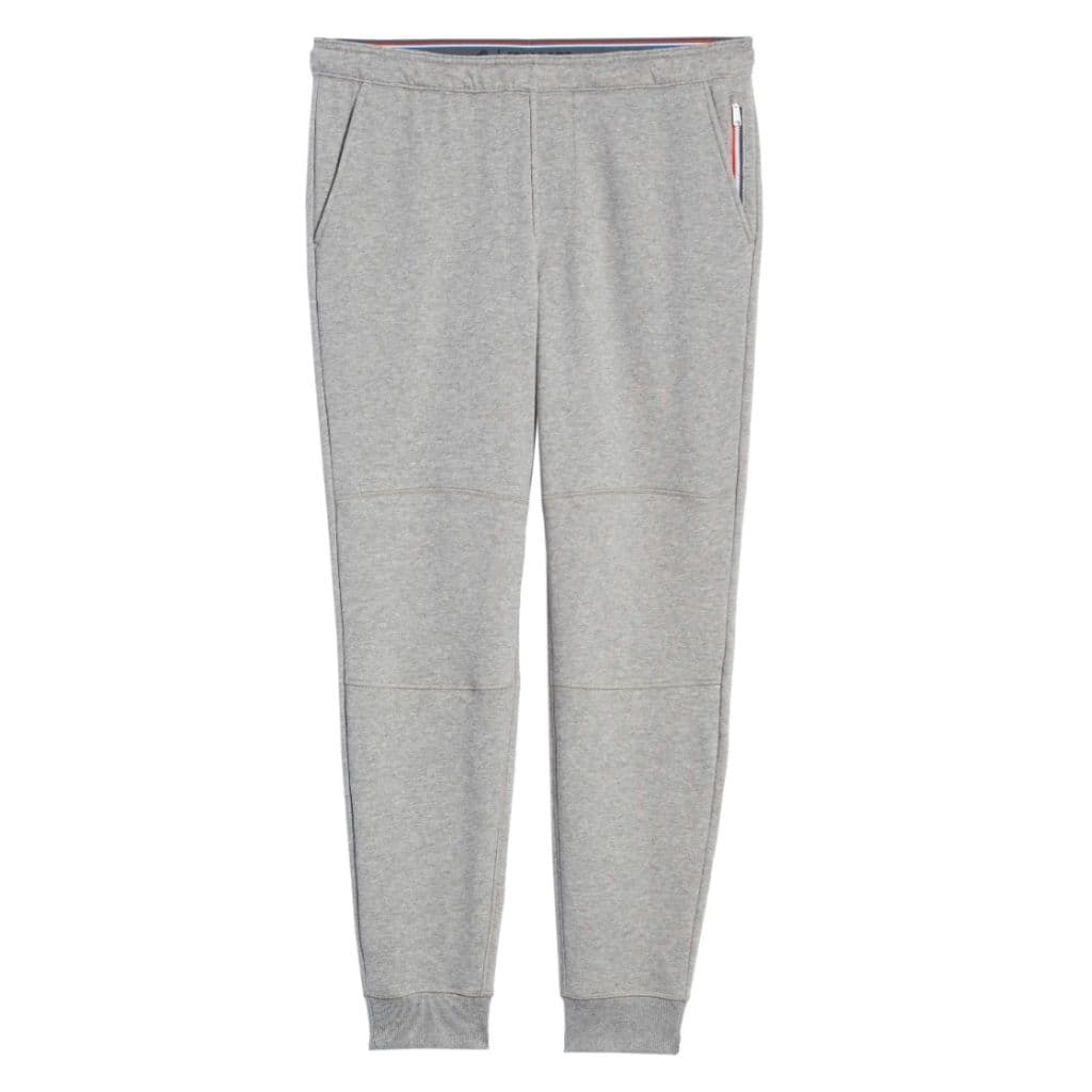 Grey Fourlaps jogger pants.
