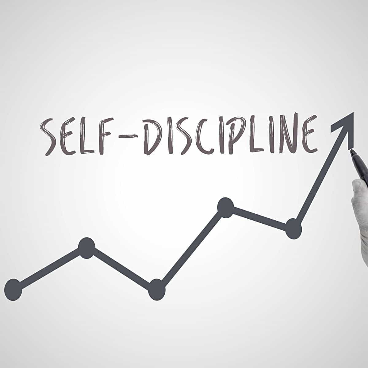 Self-discipline written out with a chart underneath.