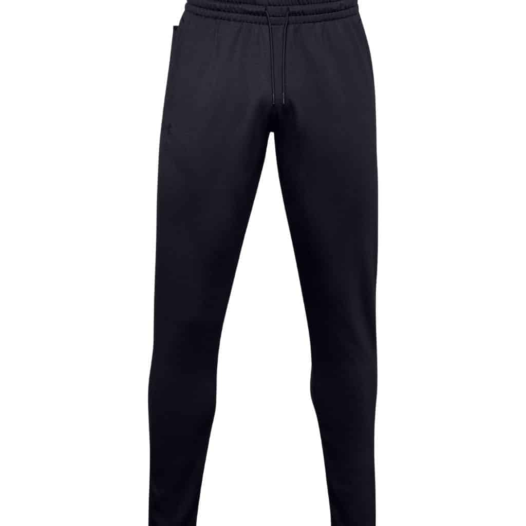 Black Under Armour sweatpants.