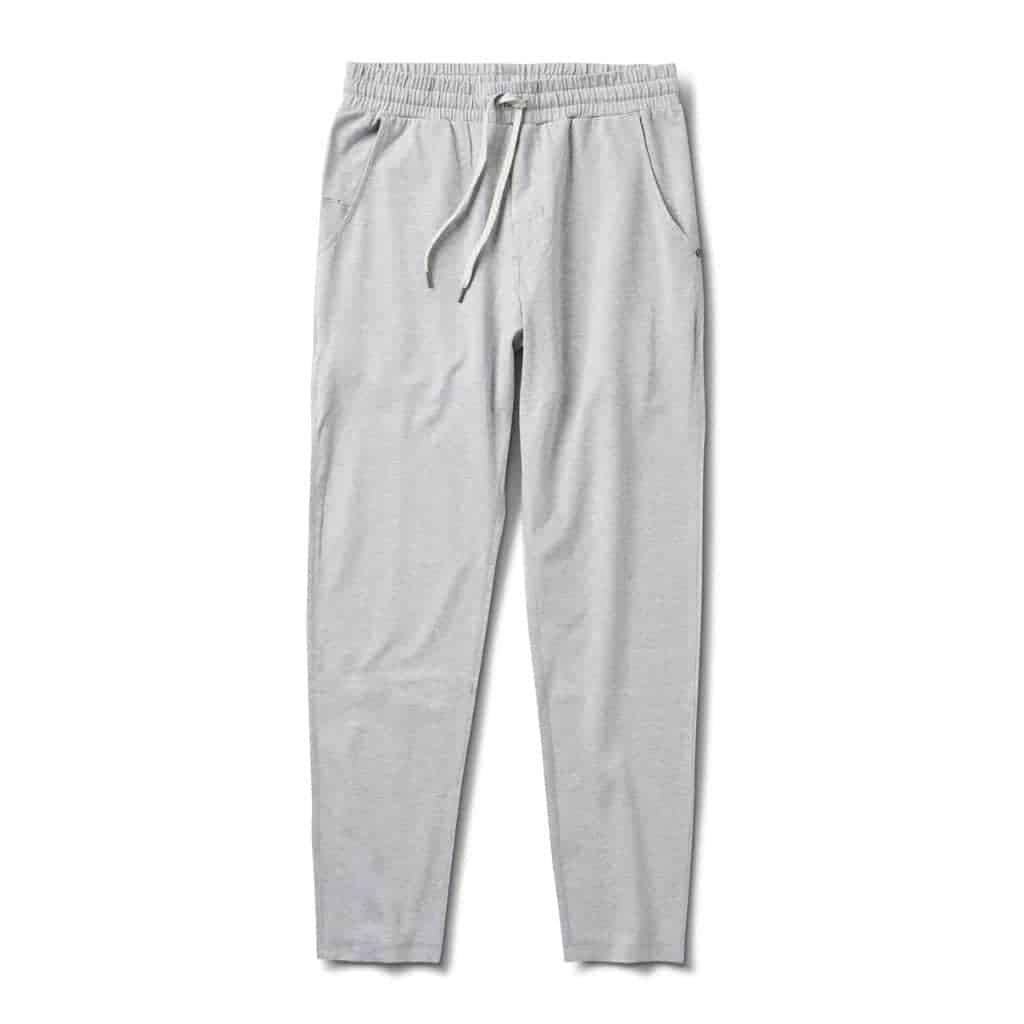 Light grey Vuori sweatpants.