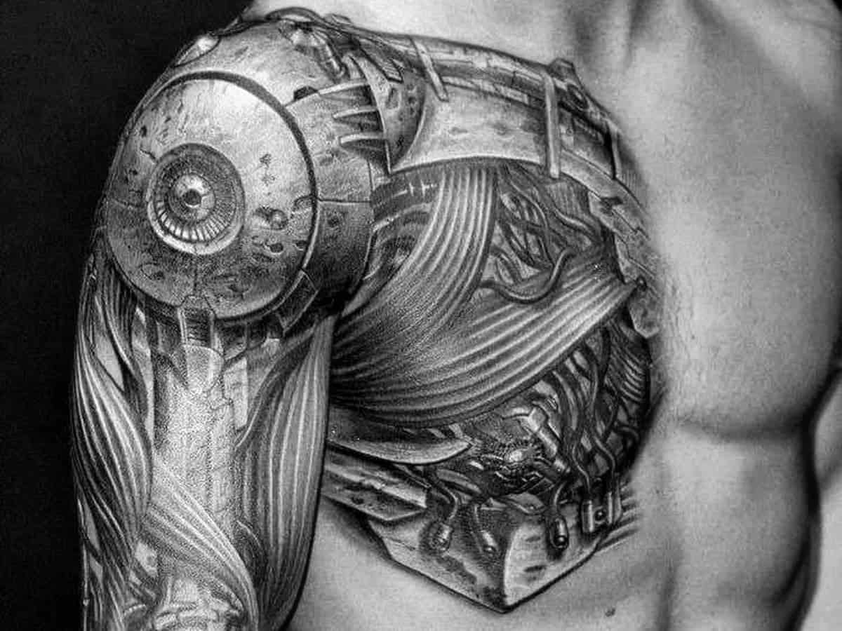 35 BioMechanical Tattoo Designs