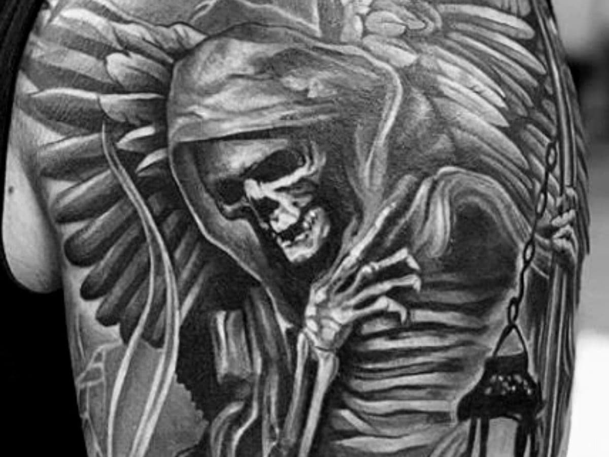 Realistic Grim Reaper Tattoo Ideas - wide 9