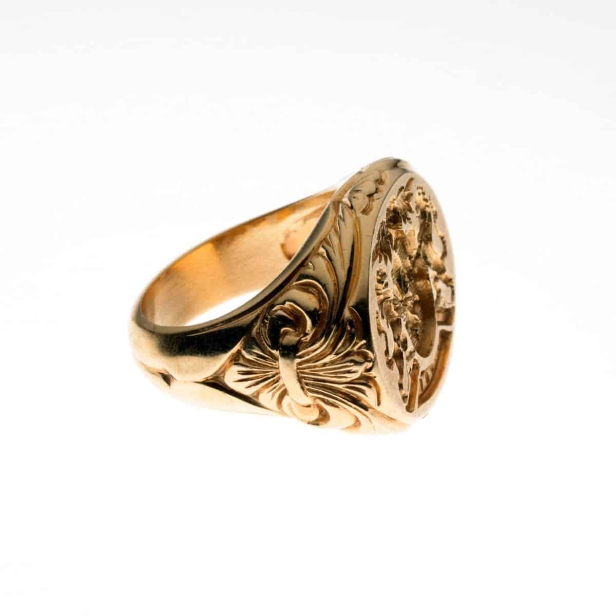Side of a signet ring.