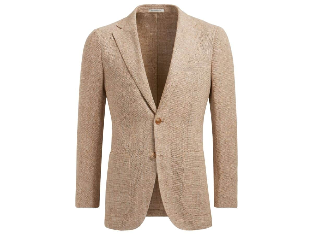 Brown Suitsupply unstructured blazer.