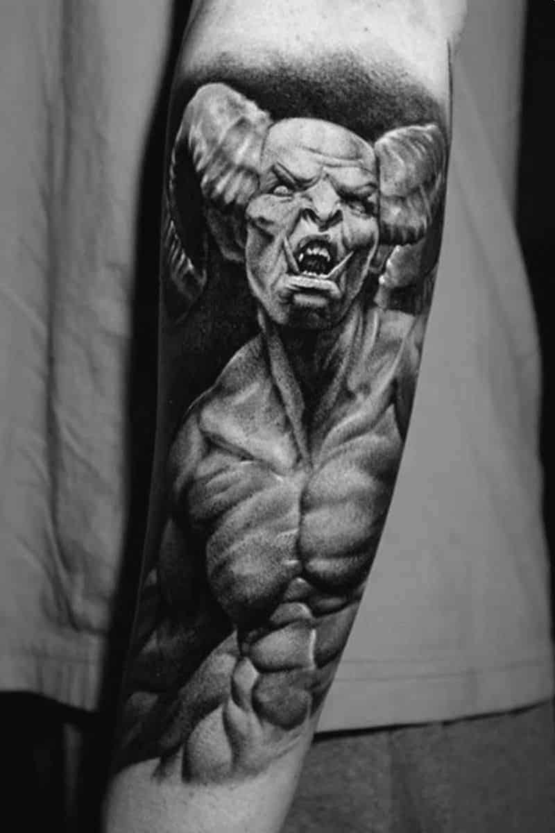 30 Of The Best Demon Tattoos for Men in 2023  FashionBeans