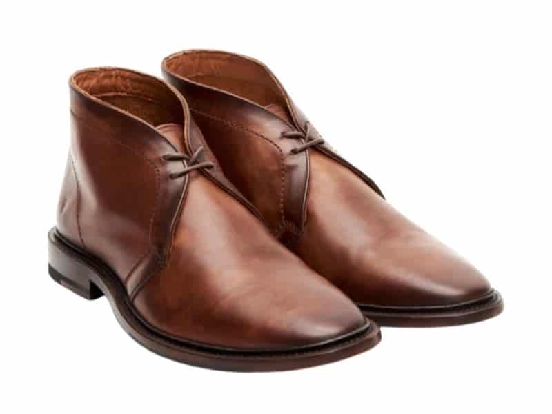 Pair of leather chukka boots.