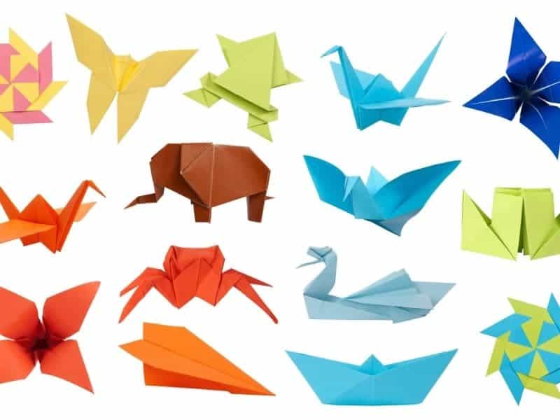 Various origami pieces.