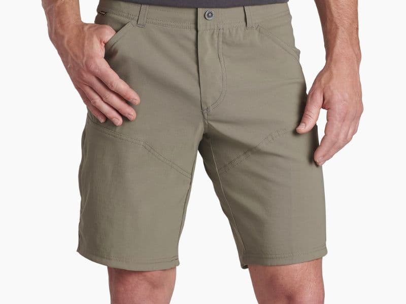 Person wearing Kuhl Renegade shorts.