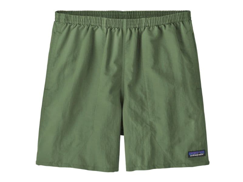 Nylon Patagonia shorts.