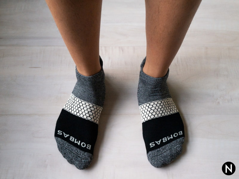 Person wearing Bombas socks.