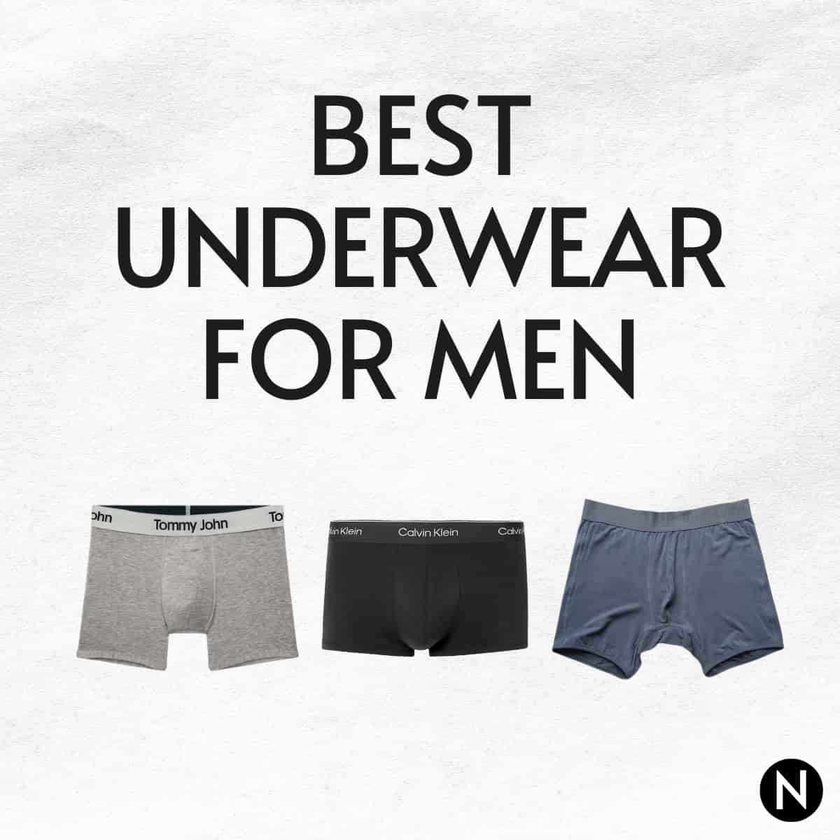 Three pairs of men's underwear.